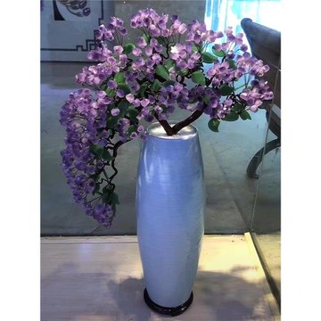 天然紫水晶大號落地擺件家居客廳酒柜玄關擺件