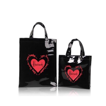 官網同步 新款 harrods PVC 防水大容量購物袋女士單肩手提包