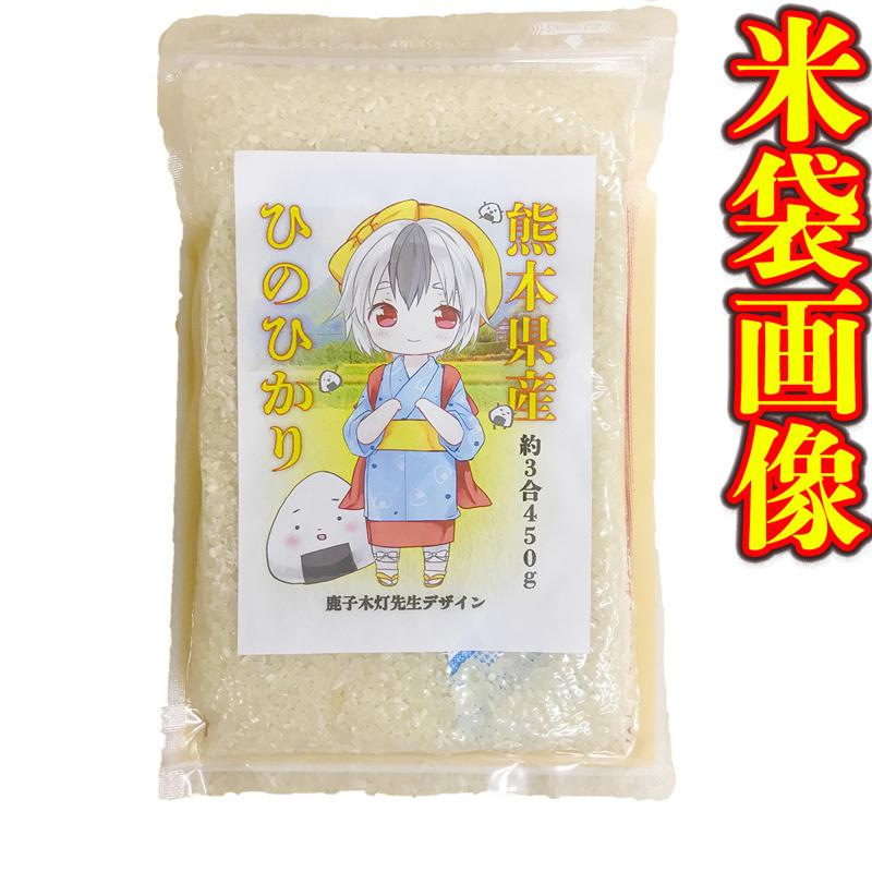 お米 米 450g 白米 送料無料 熊本県産 ひのひかり お試し米 約3合 新米 令和5年産 くまもとのお米 富田商店 とみた商店