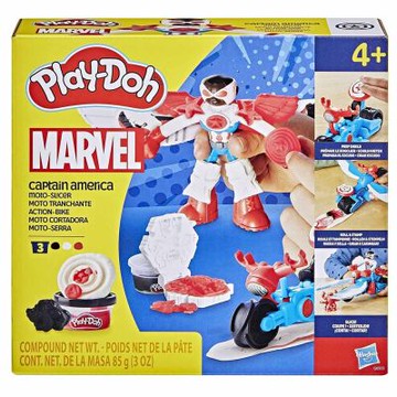 PlayDoh 培樂多 - 漫威美國隊長摩托車遊戲組