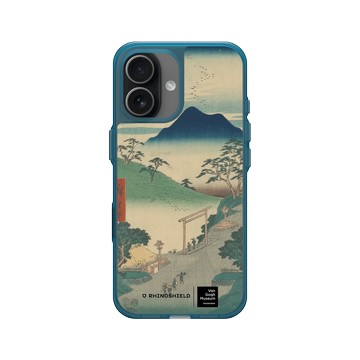 iPhone 17 Clear (相機按鈕) 夜幕藍 - Van Gogh Museum - 浮世繪系列東海道五十三次名所圖會 - 歌川廣重