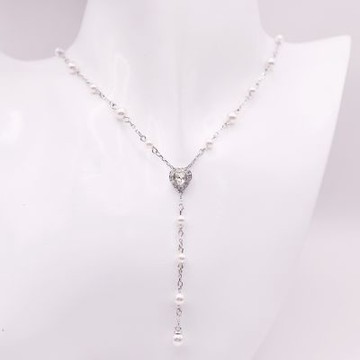 SWAROVSKI 施華洛世奇 Ariana Grande x Swarovski Y形項鏈 鍍白金色