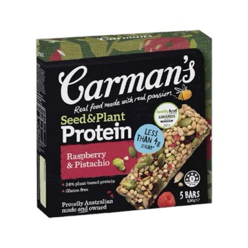 Carman’s  康麥滋 覆盆莓開心果植物蛋白棒【單入】 30g (CMS022)