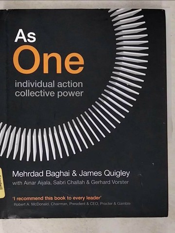【書寶二手書T7／大學商學_SD3】As One: Individual Action, Collective Power_Baghai, Mehrdad/ Quigley, James/ Aijala, Ainar/ Challah, Sabri/ Vorster, Gerhard