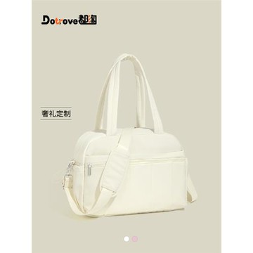 都淘韓系簡約云朵短途旅行包女士大容量運動健身包手提行李收納袋