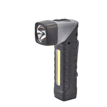 磁吸五段式照明轉角手電筒 Type-C快充 電量指示 雙色側燈  1支