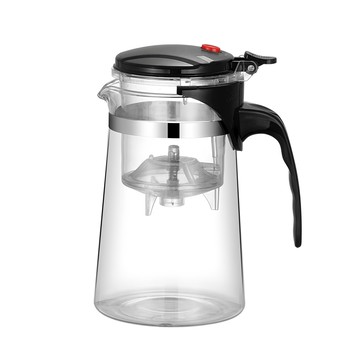 玻璃泡茶 飄逸壺 高硼硅耐熱玻璃 耐溫範圍-20°C~150°C  750ml  1個