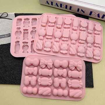 卡通 糖果 蝴蝶結 不同糖果 造型 模具 DIY 慕斯 蛋糕裝飾 滴膠火漆皁模