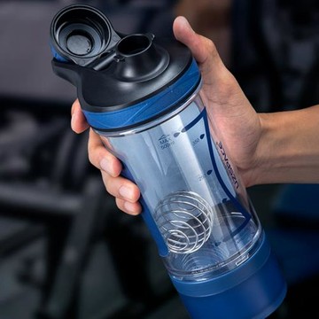 UZSPACE優之蛋白粉搖搖杯便攜健身運動水杯戶外組合攪拌杯奶昔杯