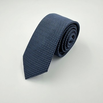 絲質暗紋配襯領帶/沉靛藍色 | 4610028077