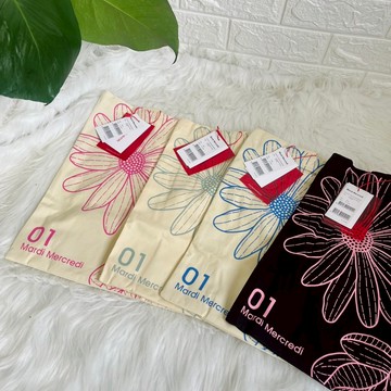 【other more 特選潮流】韓國 MARDI MERCREDI TRIPLE FLOWER  三重花帆布托特包