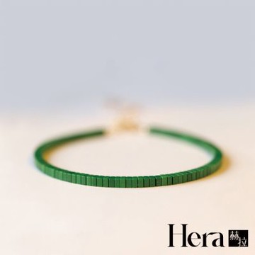 【HERA 赫拉】蒼翠孔雀石極細手串手鍊 H114120504