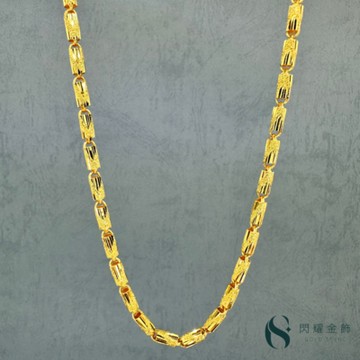 【閃耀金飾】純金9999 黃金項鍊 男鍊首選 (約重10.48錢)
