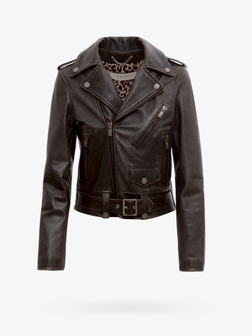 Destiny slim fit leather biker with lived-in effect - GOLDEN GOOSE DELUXE BRAND - gender_Woman