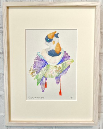 [裱框] 木版畫：你被發現在說謊