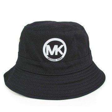 MICHAEL KORS 圓標Logo黑色漁夫帽