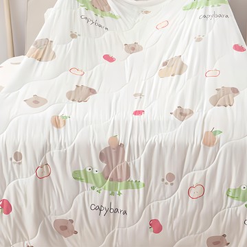 BUHO 布歐 激凍冰紗竹纖維涼被  單人(200 x 150cm)  甜柑水豚君