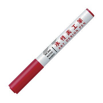 雄獅SIMBALION水性美工筆/RF.900/紅/4.0mm