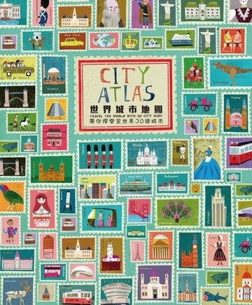 世界城市地圖：帶你探索全世界30個城市[二手書_全新]