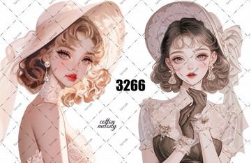original sticker no.3266 人物貼紙 原創貼紙 原創人物貼紙 裝飾貼紙 cotton melody