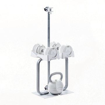 Pure Series 12.5KG(27.5LB) 美型組合(白,啞鈴,壺鈴,啞鈴架,Easy Bar) 冰河白