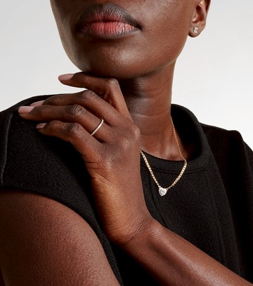 Stone and Strand 10kt gold ring with diamonds