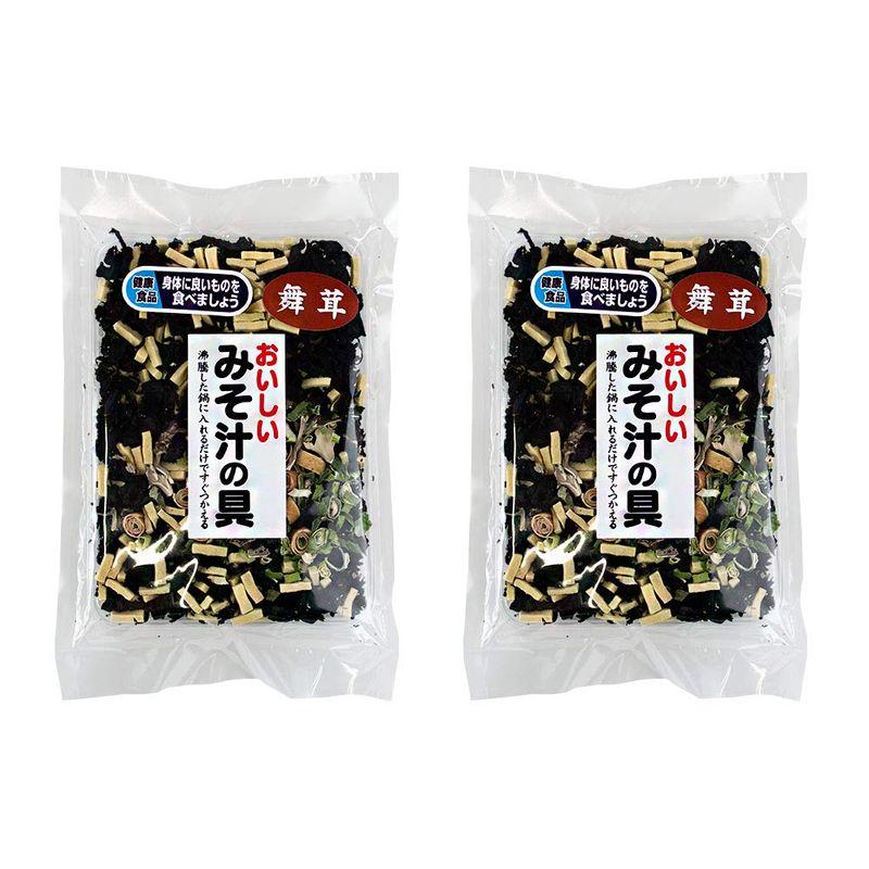 おいしいみそ汁の具 80g×2袋(舞茸入り)味噌汁の具 汁物料理の具 ミソ汁の具 即席味噌汁(ネギ 巻ふ 凍み豆腐 わかめ)(みそ汁の素)