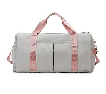 [ BeOK ]  旅行出差大容量手提行李包 乾濕分離背包 健身包 灰粉