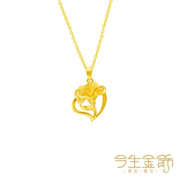 今生金飾 花絲-春日戀花項鍊 黃金項鍊