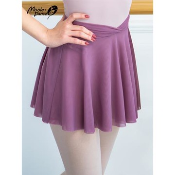 小茉莉芭蕾舞裙雙層交叉腰網眼紗裙半身裙短裙舞蹈練功服一片裙