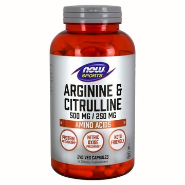 Arginine Citrulline 240 Veg Caps by Now Foods