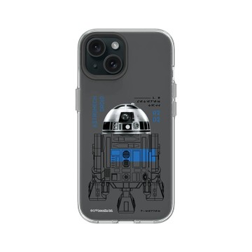 iPhone 15 Clear 透明 - 迪士尼-星際大戰 Star Wars - 星際大戰 – R2-D2 結構圖