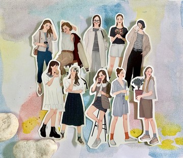 Beautiful Day  女孩貼紙組