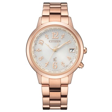 CITIZEN星辰 xC 廣告款 鈦金屬電波 女神鋼帶錶 36mm (CB1107-58A)