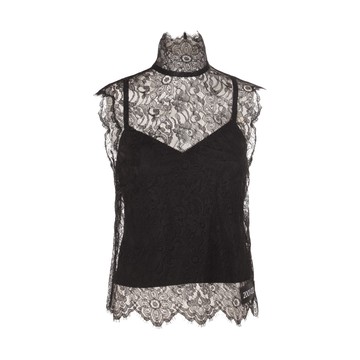 Dolce & Gabbana - Black Chantilly Lace Top