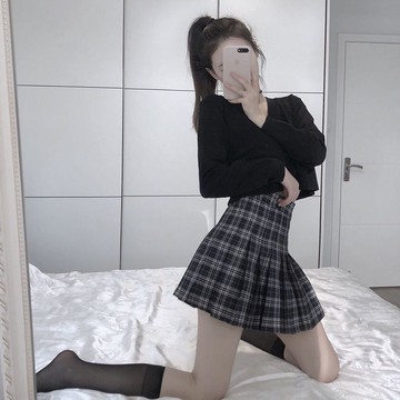 【臺灣公司 可打統編】免運 百褶裙 JK 高腰百褶裙女夏大碼半身裙春秋學院a字遮肉顯瘦防走光格子短裙褲 可開發票 全館五折 工廠現貨直銷 新品特價 z10079