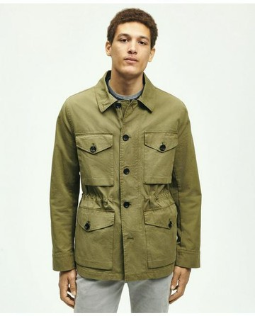 Brooks Brothers Men's Ripstop Field Jacket | Medium Green | Size XS