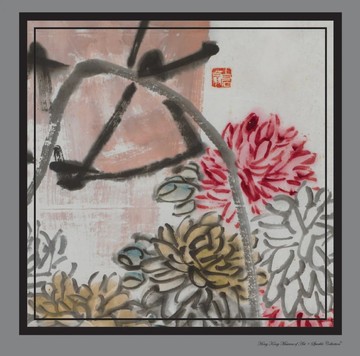 【延年壽酒】香港藝術館IP聯乘經典真絲方巾|國潮港風新中式