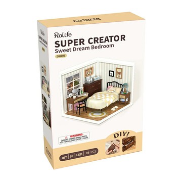 《Robotime》立體組裝場景 DW009 晚安好夢臥室 東喬精品百貨