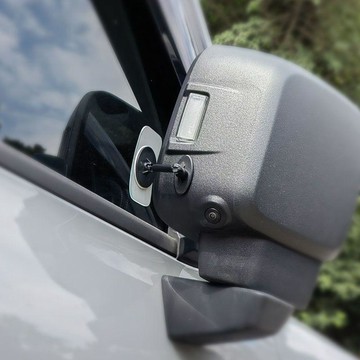汽車小圓鏡電動改裝後視鏡倒車鏡反光鏡大視野廣角輔助鏡摩托通用