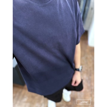 Nor.116 厚磅漸層水洗短T-深藍《NORS001116》