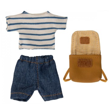 Maileg 休閒衣物與背包-哥哥鼠