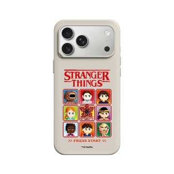 iPhone 17 Pro Max SolidX 貝殼灰 - Stranger Things - 8 位元 - 角色選單