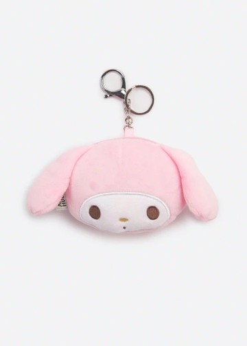 美樂蒂系列．絨毛零錢包吊飾(粉-美樂蒂)