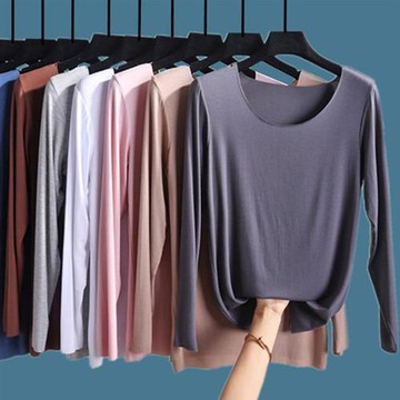 【韓國K.W.】韓國輕柔棉完美特質上衣(輕薄保暖/升溫/羽絨棉)