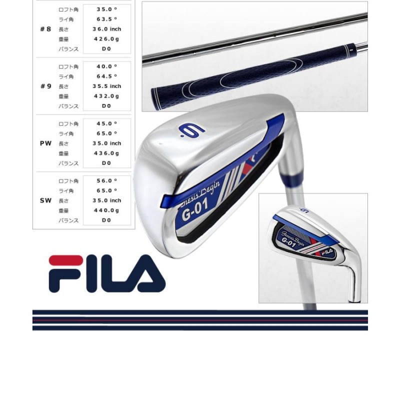 ゴルフクラブセット メンズ FILA GOLF フィラ 14点（11本）ゴルフセット スタンドバッグ付 右用 初心者 新品 | LINEショッピング