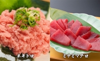 天然まぐろ食べ比べ4種セット 合計1kg（バチマグロ切落し・びん長マグロ・ミナミマグロ・ネギトロ 250g×各１袋）×3回