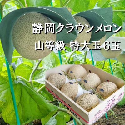 ふるさと納税 森町 クラウンメロン中玉(1.3kg前後)6玉入り