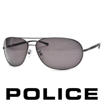 POLICE 都會偏光飛行員太陽眼鏡 (銀灰色) POS8691-627P