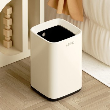 AKBK不銹鋼垃圾桶家用客廳廚房臥室衛生間廁所輕奢高檔大容量防火